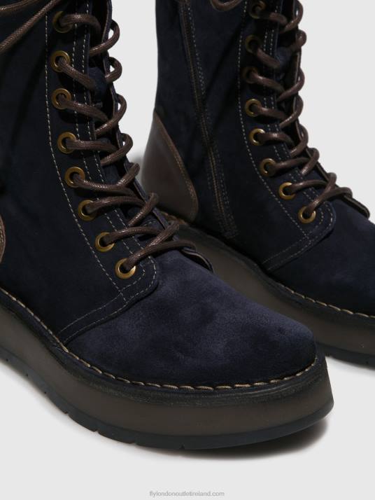 Lace-up Ankle Boots RAMI043 Women V00W258 OILSUEDE/RUG NAVY/DK.BROWN Fly London