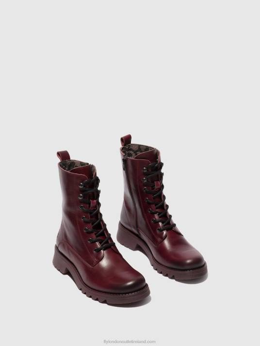 Lace-up Ankle Boots REID893 Women V00W93 PURPLE (PURPLE SOLE) Fly London