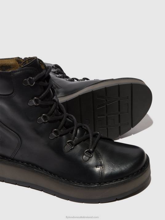 Lace-up Ankle Boots ROXY094 Women V00W87 BLACK Fly London
