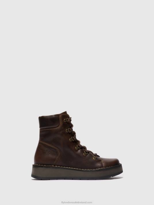 Lace-up Ankle Boots ROXY094 Women V00W88 DK. BROWN Fly London