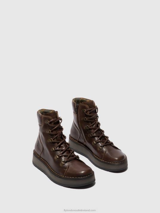 Lace-up Ankle Boots ROXY094 Women V00W88 DK. BROWN Fly London