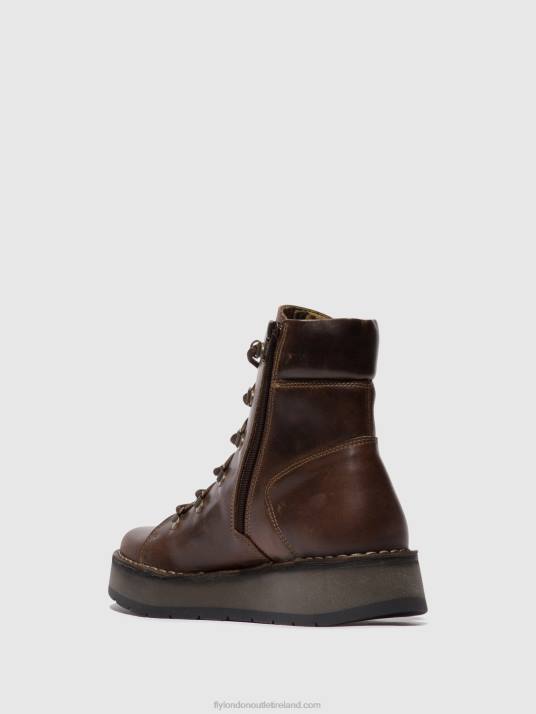Lace-up Ankle Boots ROXY094 Women V00W88 DK. BROWN Fly London