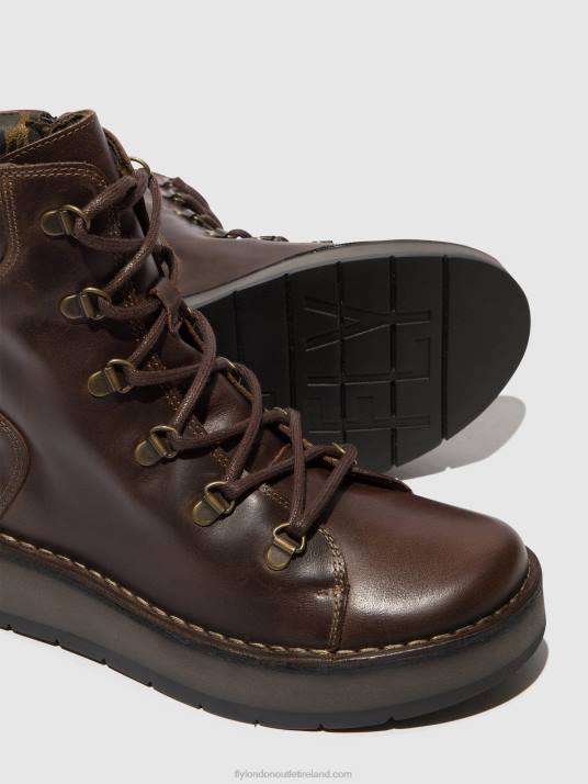 Lace-up Ankle Boots ROXY094 Women V00W88 DK. BROWN Fly London