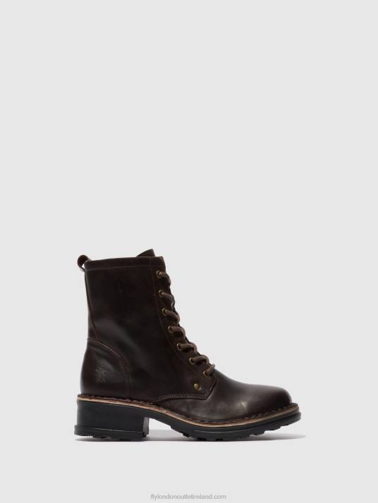 Lace-up Ankle Boots THOR035 Women V00W245 RUG DK. BROWN Fly London