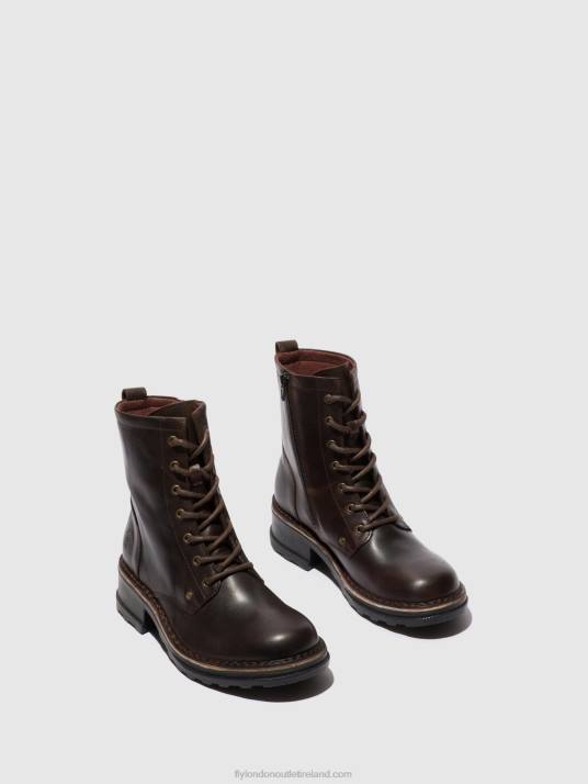 Lace-up Ankle Boots THOR035 Women V00W245 RUG DK. BROWN Fly London