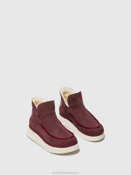 Round Toe Ankle Boots COZE348 Women V00W83 PURPLE Fly London