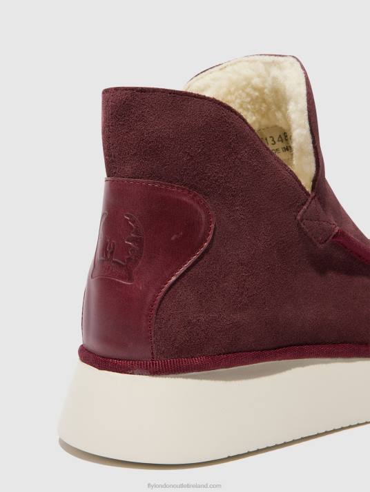 Round Toe Ankle Boots COZE348 Women V00W83 PURPLE Fly London