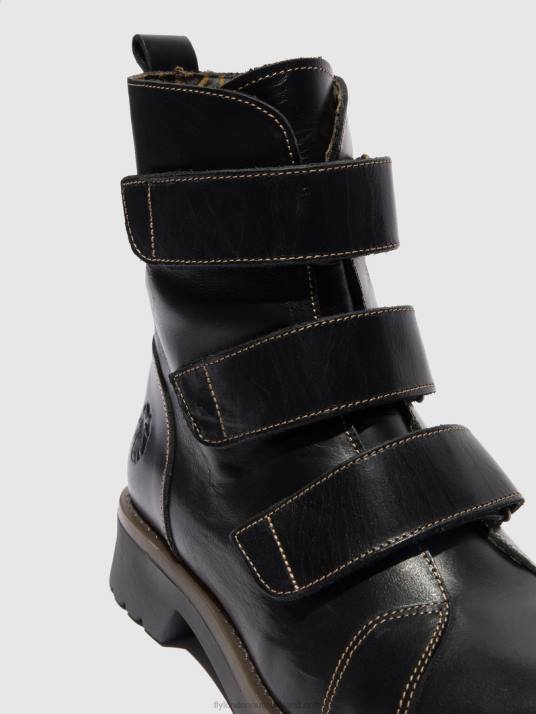 Velcro Ankle Boots RACH790 Women V00W190 RUG BLACK Fly London