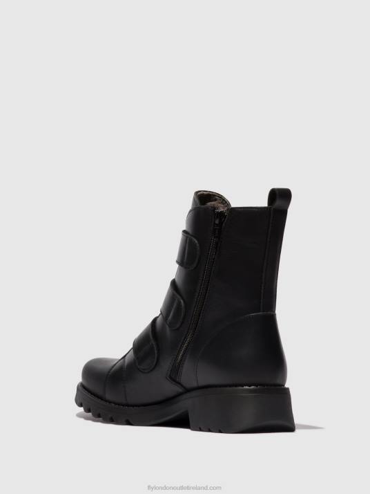 Velcro Ankle Boots RACH790 Women V00W19 BLACK (ALL BLACK) Fly London
