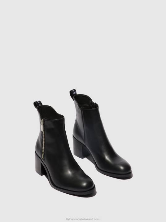 Zip Up Ankle Boots ADER912 Women V00W78 BLACK Fly London
