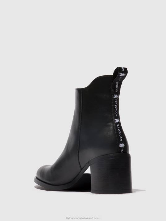 Zip Up Ankle Boots ADER912 Women V00W78 BLACK Fly London