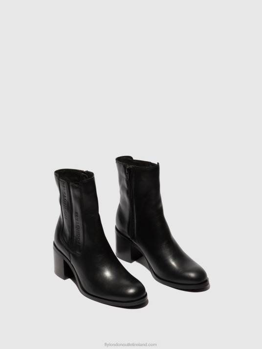 Zip Up Ankle Boots AMEL913 Women V00W70 BLACK Fly London