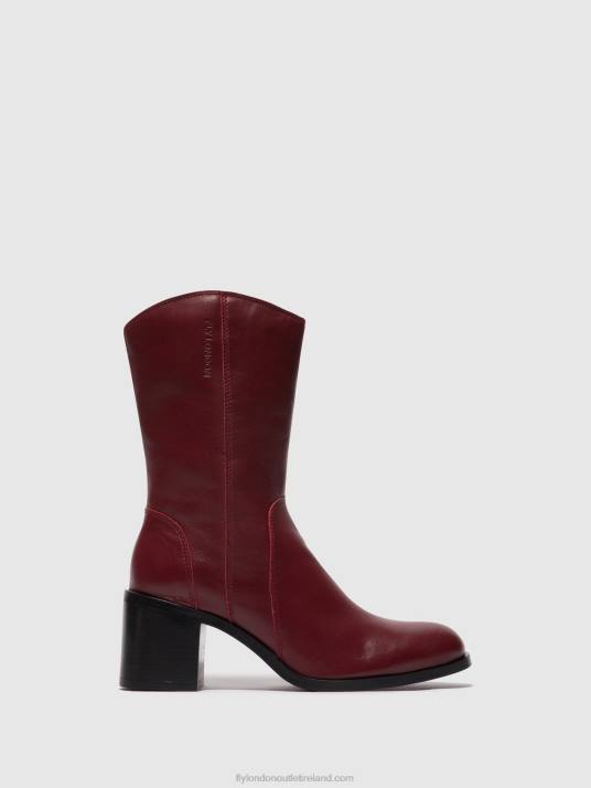 Zip Up Ankle Boots ASTA914 Women V00W75 WINE Fly London