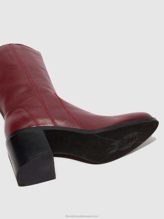 Zip Up Ankle Boots ASTA914 Women V00W75 WINE Fly London