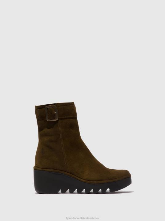 Zip Up Ankle Boots BEPP396 Women V00W61 SLUDGE Fly London