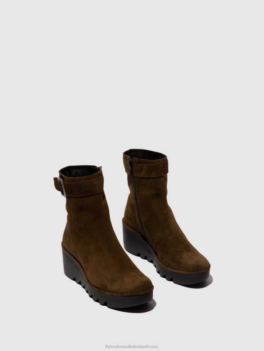 Zip Up Ankle Boots BEPP396 Women V00W61 SLUDGE Fly London