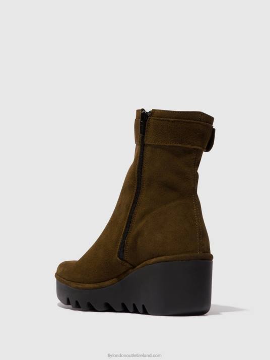 Zip Up Ankle Boots BEPP396 Women V00W61 SLUDGE Fly London