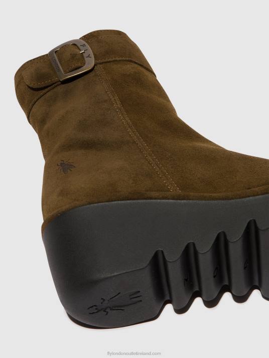 Zip Up Ankle Boots BEPP396 Women V00W61 SLUDGE Fly London