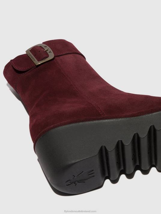 Zip Up Ankle Boots BEPP396 Women V00W62 WINE Fly London
