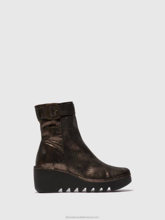 Zip Up Ankle Boots BEPP396 Women V00W68 GRAPHITE Fly London