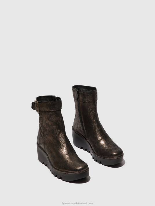 Zip Up Ankle Boots BEPP396 Women V00W68 GRAPHITE Fly London