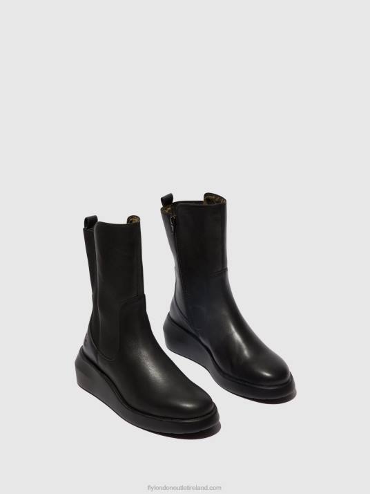 Zip Up Ankle Boots BRIN516 Women V00W63 BLACK Fly London