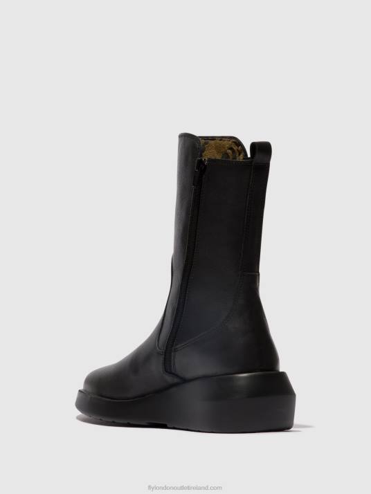 Zip Up Ankle Boots BRIN516 Women V00W63 BLACK Fly London