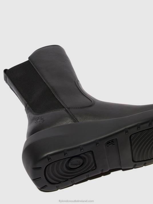 Zip Up Ankle Boots BRIN516 Women V00W63 BLACK Fly London