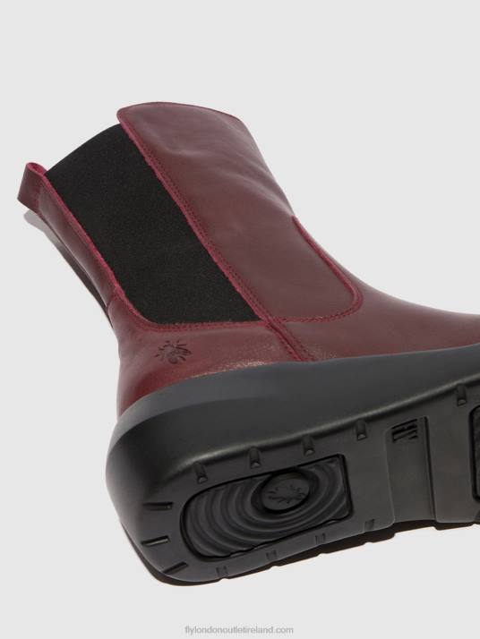Zip Up Ankle Boots BRIN516 Women V00W64 BORDEAUX Fly London