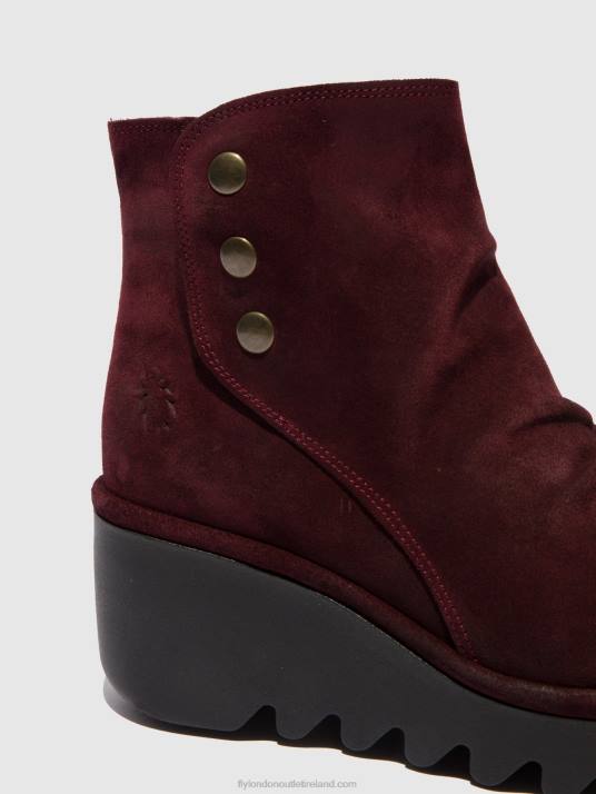 Zip Up Ankle Boots BROM344 Women V00W181 OILSUEDE WINE Fly London