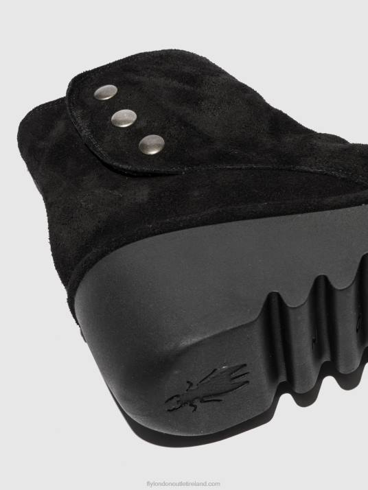 Zip Up Ankle Boots BROM344 Women V00W182 OILSUEDE BLACK Fly London