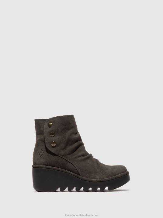 Zip Up Ankle Boots BROM344 Women V00W183 OILSUEDE DIESEL Fly London