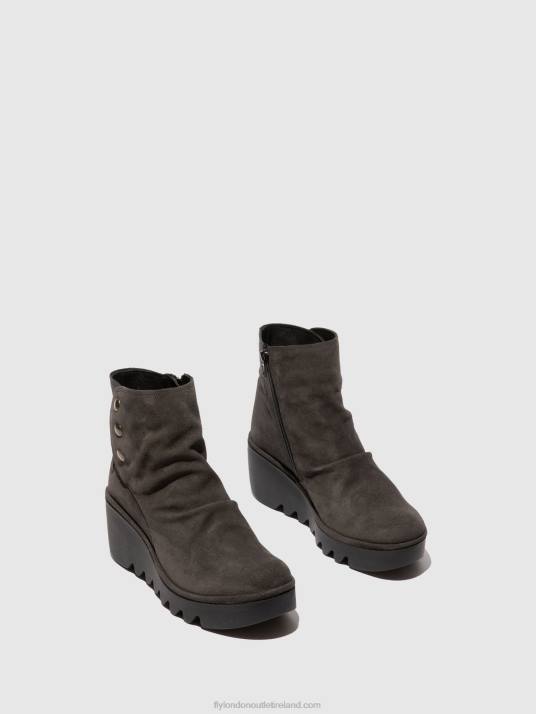 Zip Up Ankle Boots BROM344 Women V00W183 OILSUEDE DIESEL Fly London