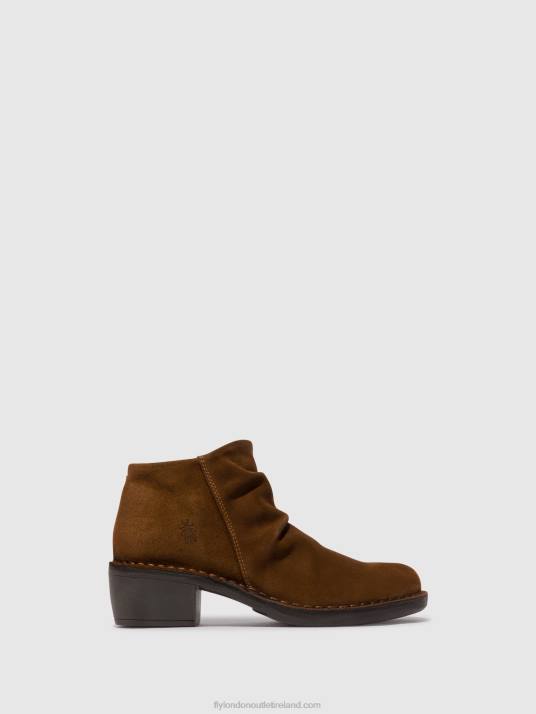 Zip Up Ankle Boots MERK093 Women V00W55 CAMEL Fly London