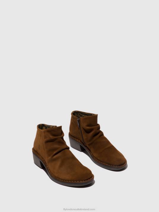 Zip Up Ankle Boots MERK093 Women V00W55 CAMEL Fly London