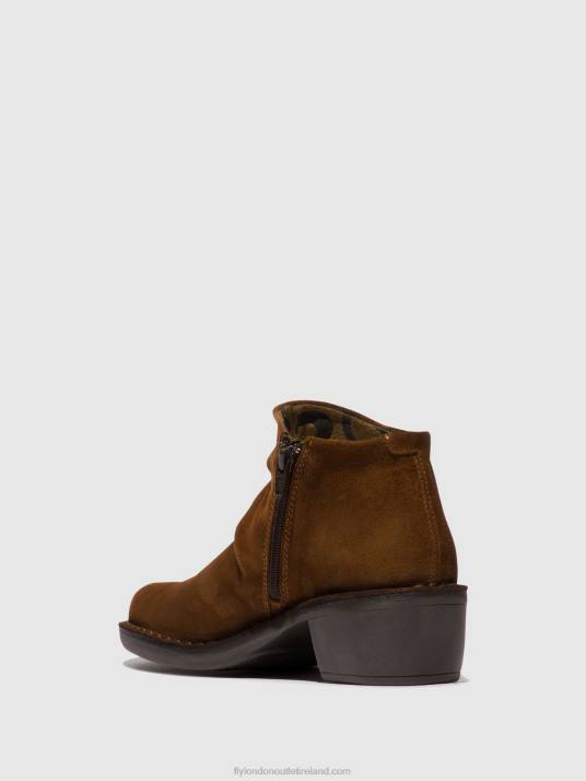 Zip Up Ankle Boots MERK093 Women V00W55 CAMEL Fly London