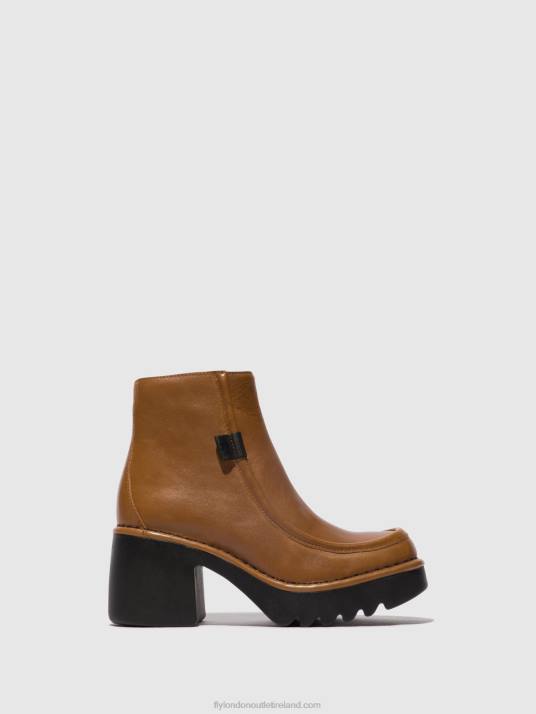 Zip Up Ankle Boots MITE249 Women V00W54 CUOIO Fly London