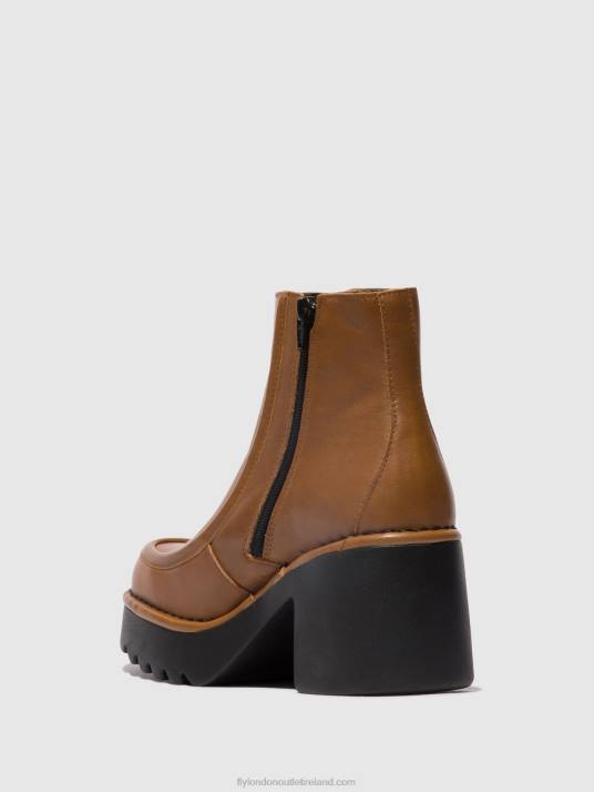 Zip Up Ankle Boots MITE249 Women V00W54 CUOIO Fly London