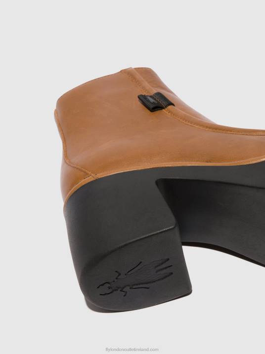 Zip Up Ankle Boots MITE249 Women V00W54 CUOIO Fly London