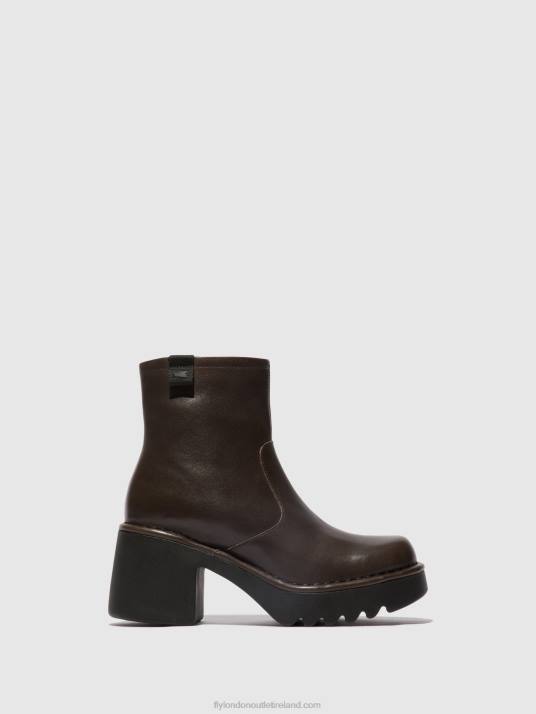 Zip Up Ankle Boots MOGE250 Women V00W52 DK.TAUPE Fly London
