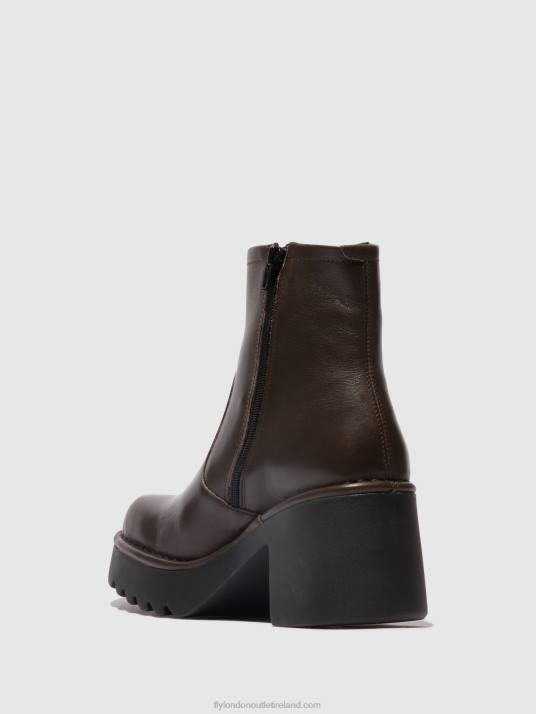 Zip Up Ankle Boots MOGE250 Women V00W52 DK.TAUPE Fly London