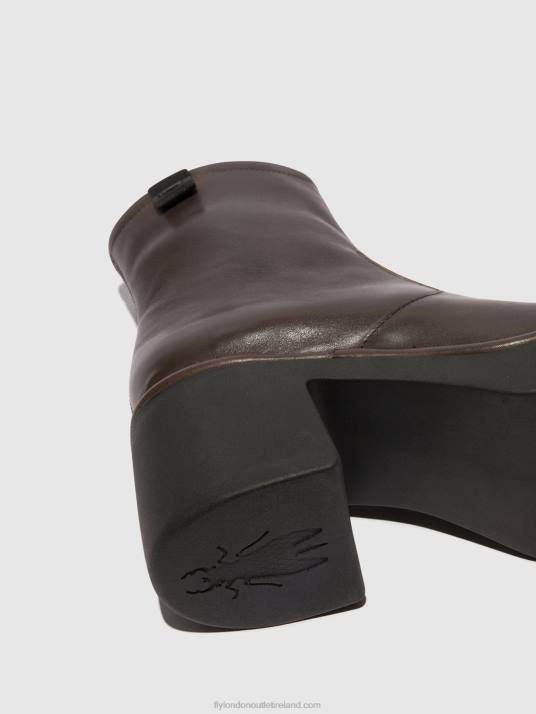 Zip Up Ankle Boots MOGE250 Women V00W52 DK.TAUPE Fly London