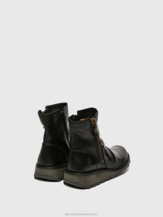 Zip Up Ankle Boots MON944 Women V00W269 BLACK Fly London