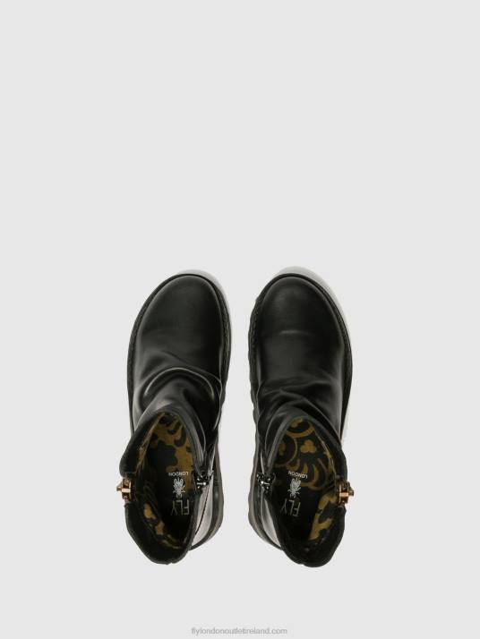 Zip Up Ankle Boots MON944 Women V00W269 BLACK Fly London