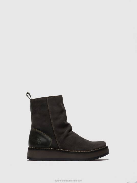 Zip Up Ankle Boots RENO053 Women V00W249 OILSUEDE/RUG DIESEL Fly London