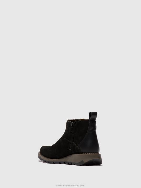 Zip Up Ankle Boots SELY918 Women V00W45 BLACK Fly London