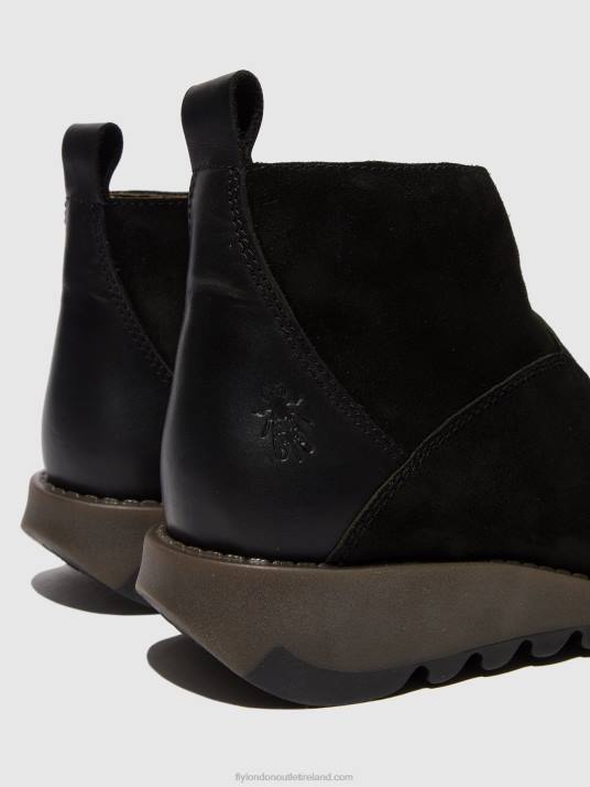 Zip Up Ankle Boots SELY918 Women V00W45 BLACK Fly London