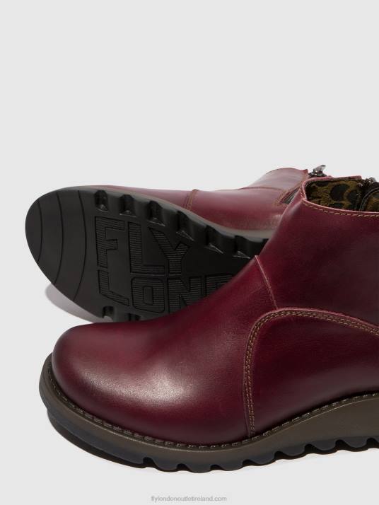Zip Up Ankle Boots SELY918 Women V00W46 PURPLE Fly London