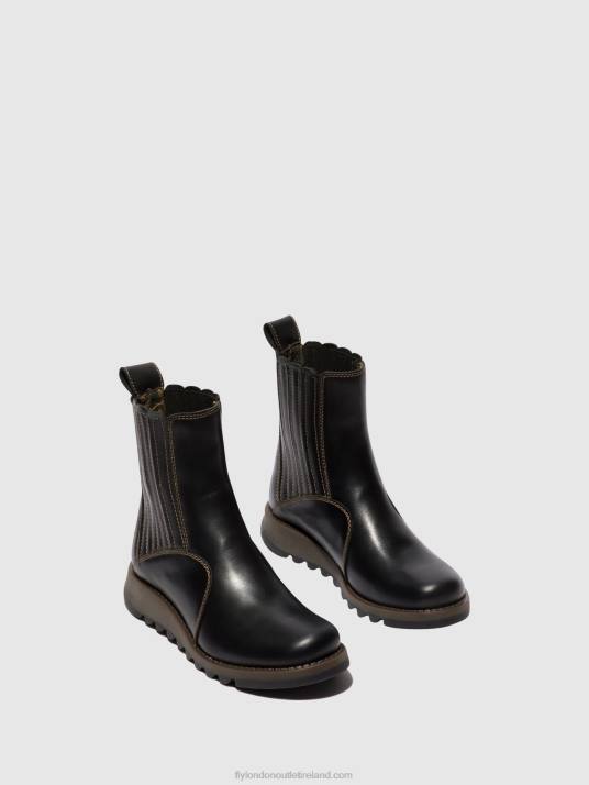 Zip Up Ankle Boots SUZY899 Women V00W38 BLACK Fly London