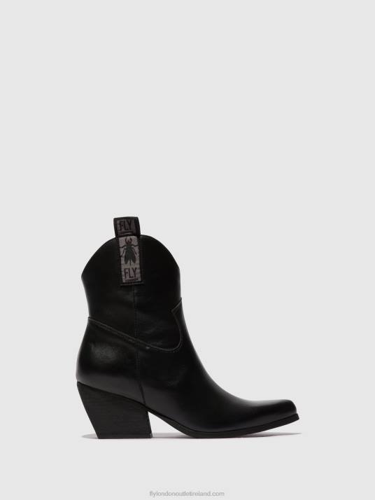 Zip Up Ankle Boots TABB905 Women V00W31 BLACK Fly London